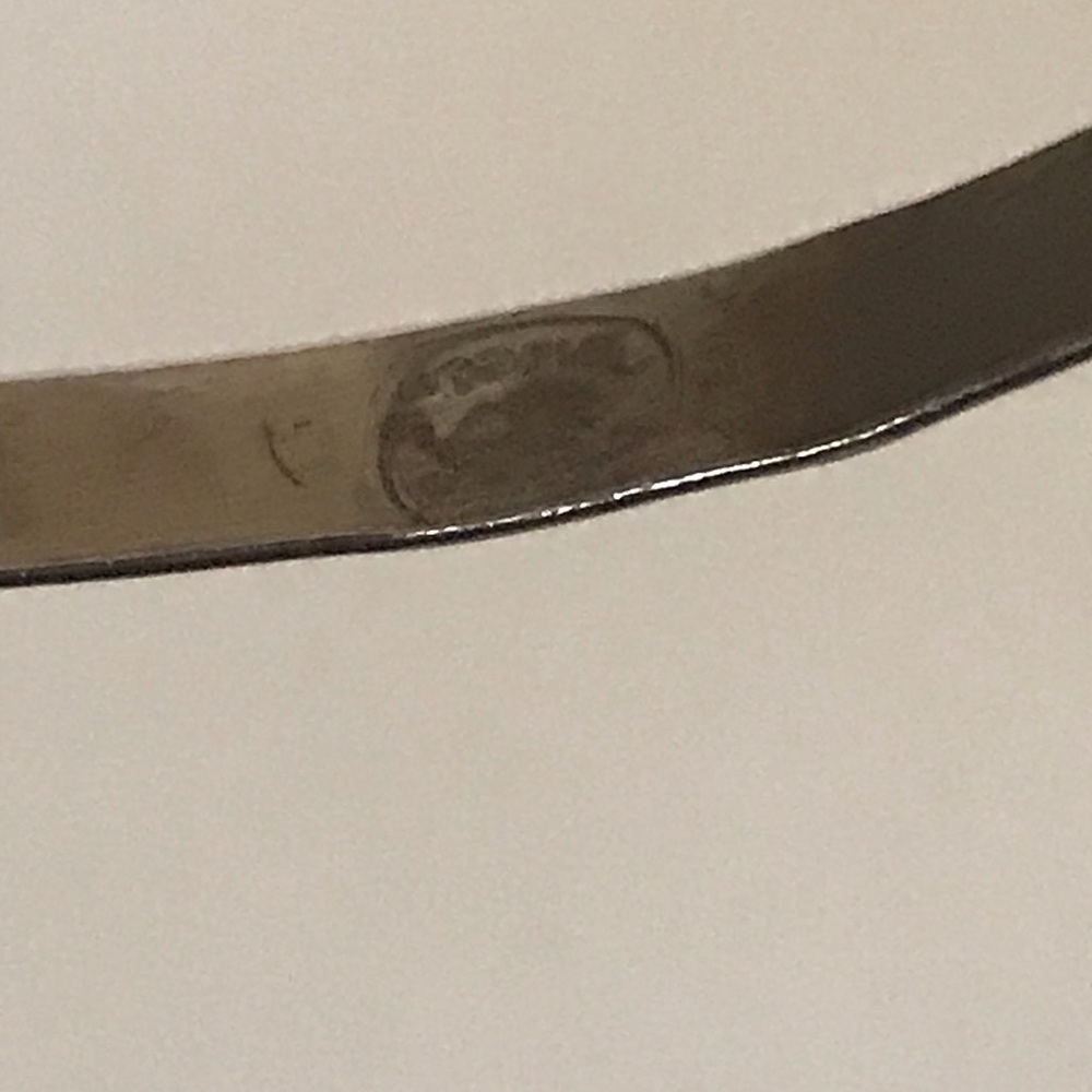 Silver Bangle Stackable Bracelet Vintage - image 4